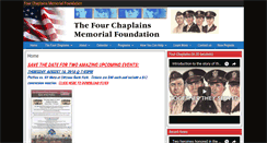 Desktop Screenshot of fourchaplains.org